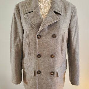Lauren by Ralph Lauren Gray Pea Coat